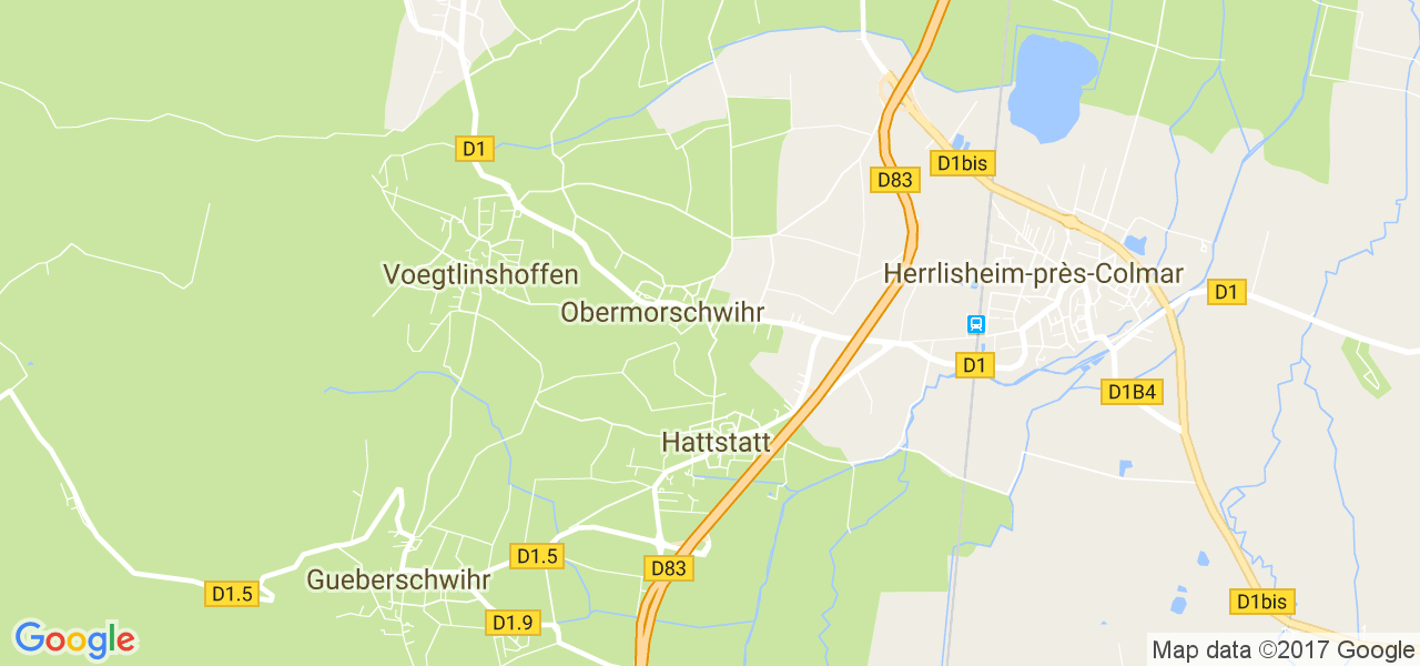 map de la ville de Hattstatt