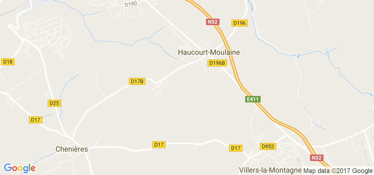 map de la ville de Haucourt-Moulaine