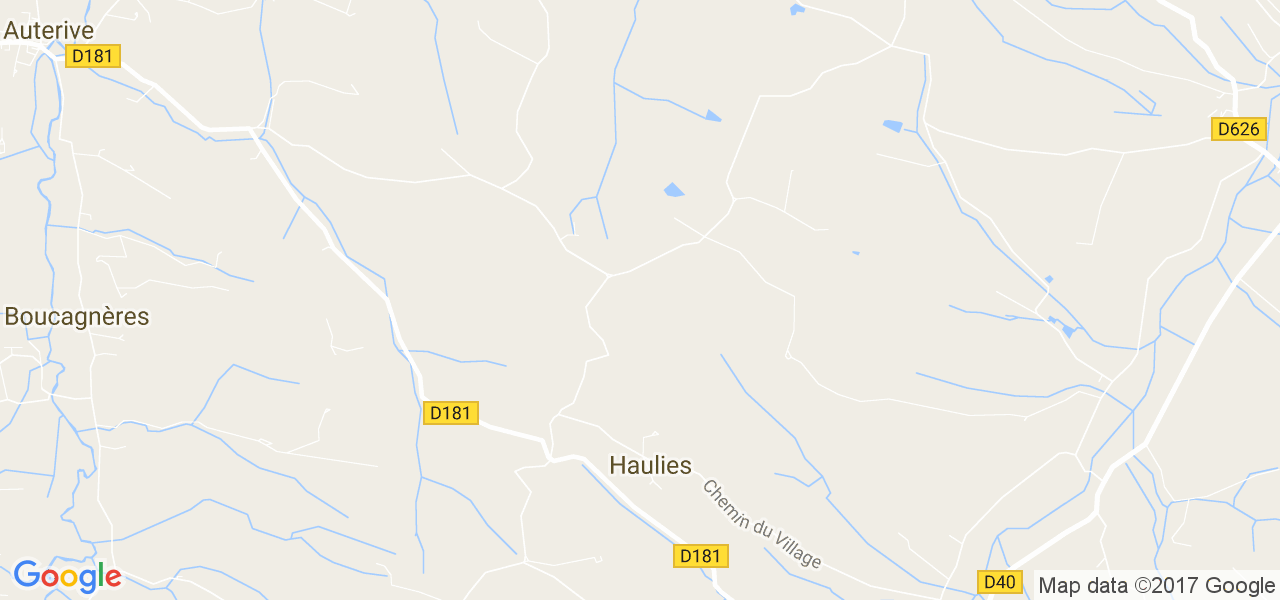 map de la ville de Haulies