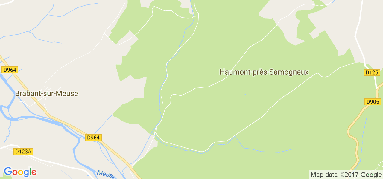 map de la ville de Haumont-près-Samogneux