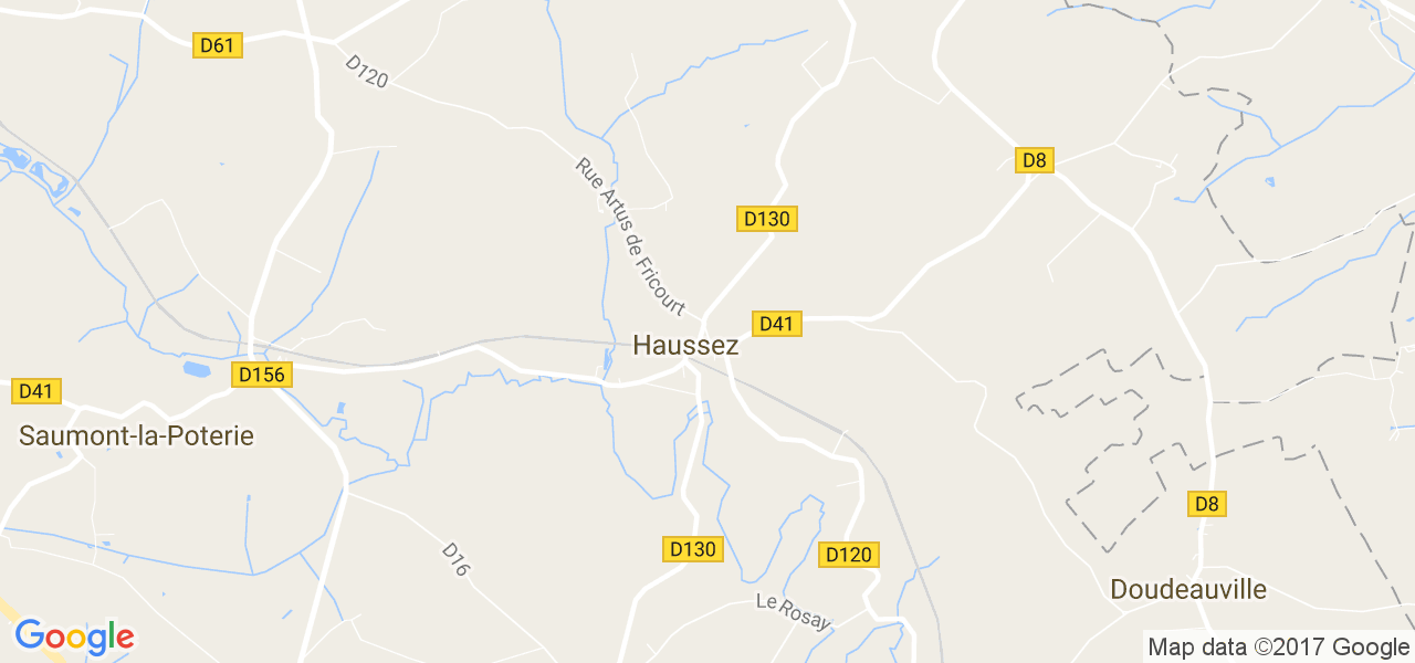 map de la ville de Haussez