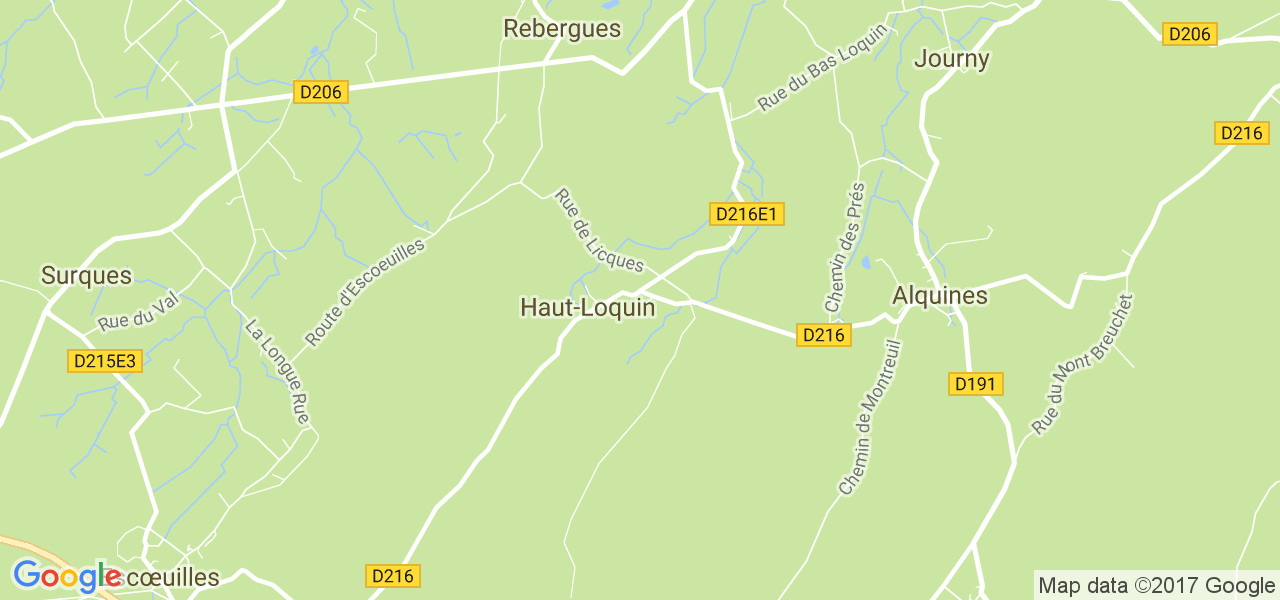 map de la ville de Haut-Loquin