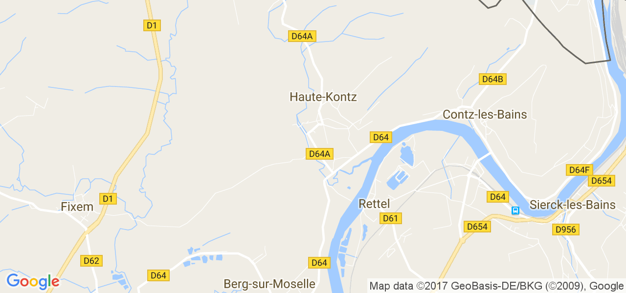 map de la ville de Haute-Kontz