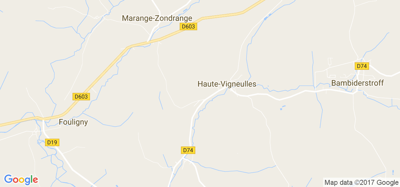 map de la ville de Haute-Vigneulles