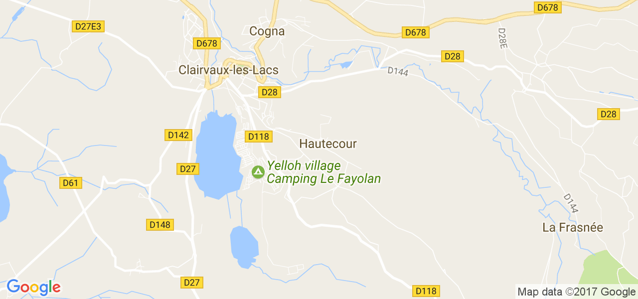 map de la ville de Hautecour