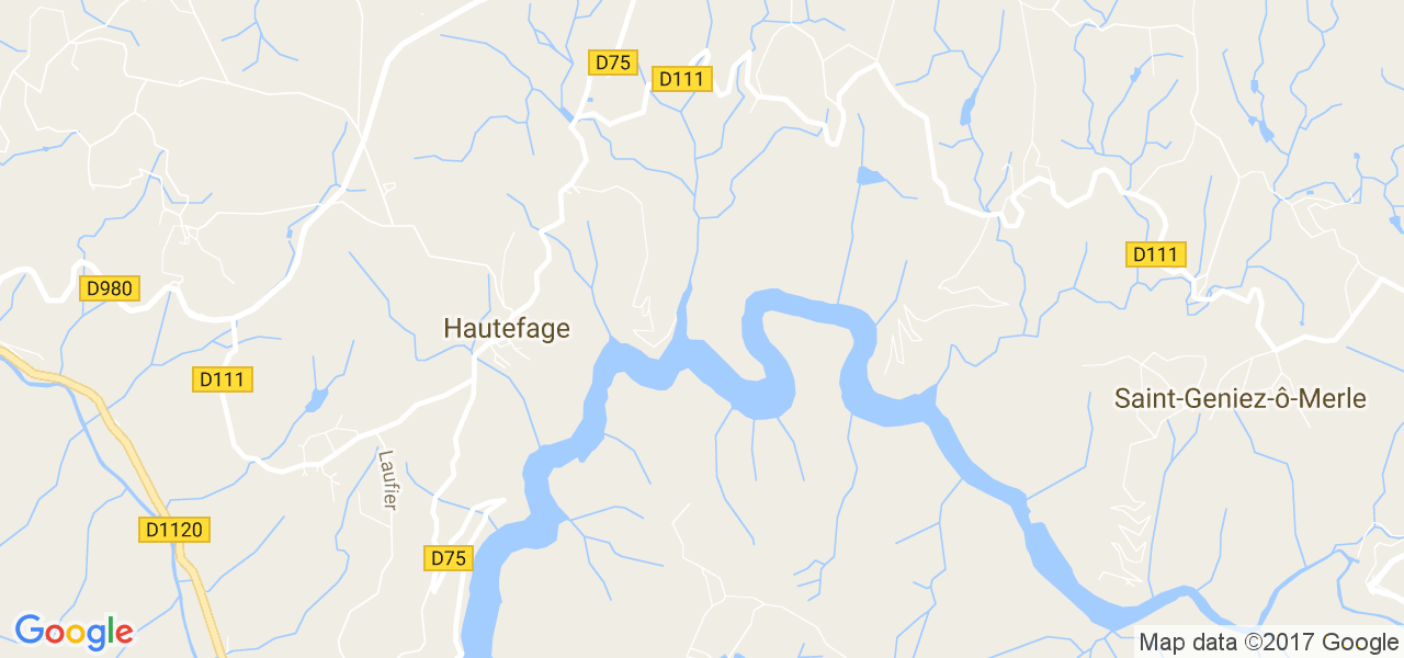 map de la ville de Hautefage