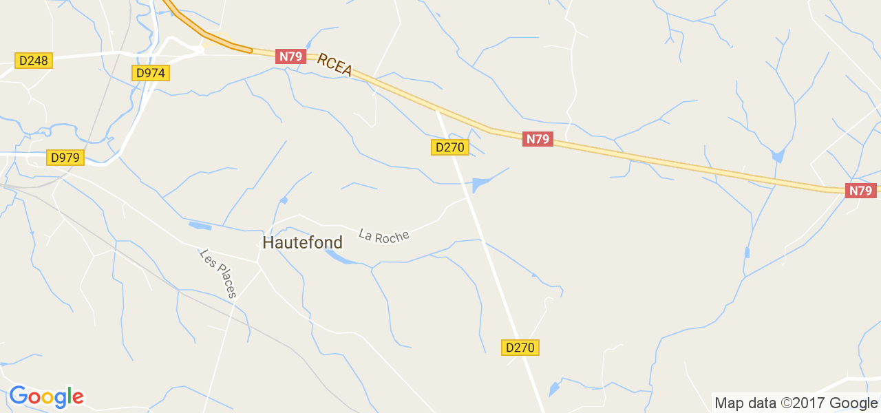 map de la ville de Hautefond