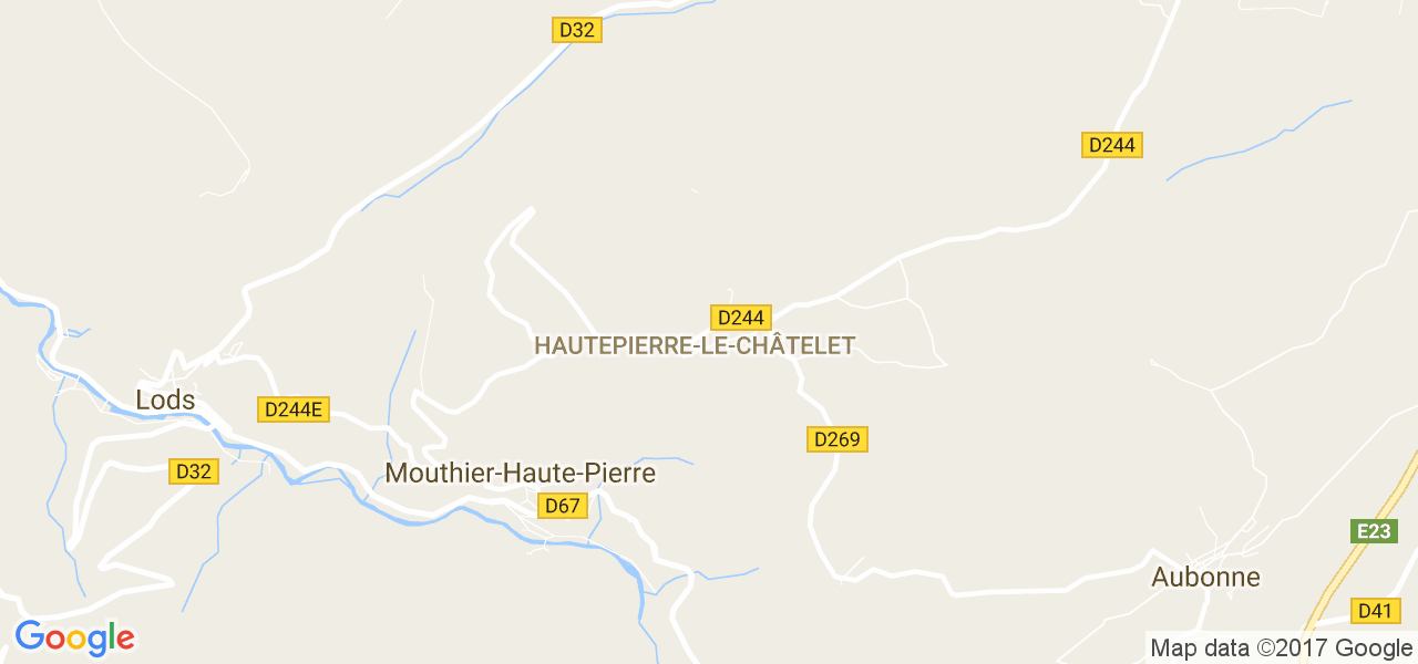 map de la ville de Hautepierre-le-Châtelet