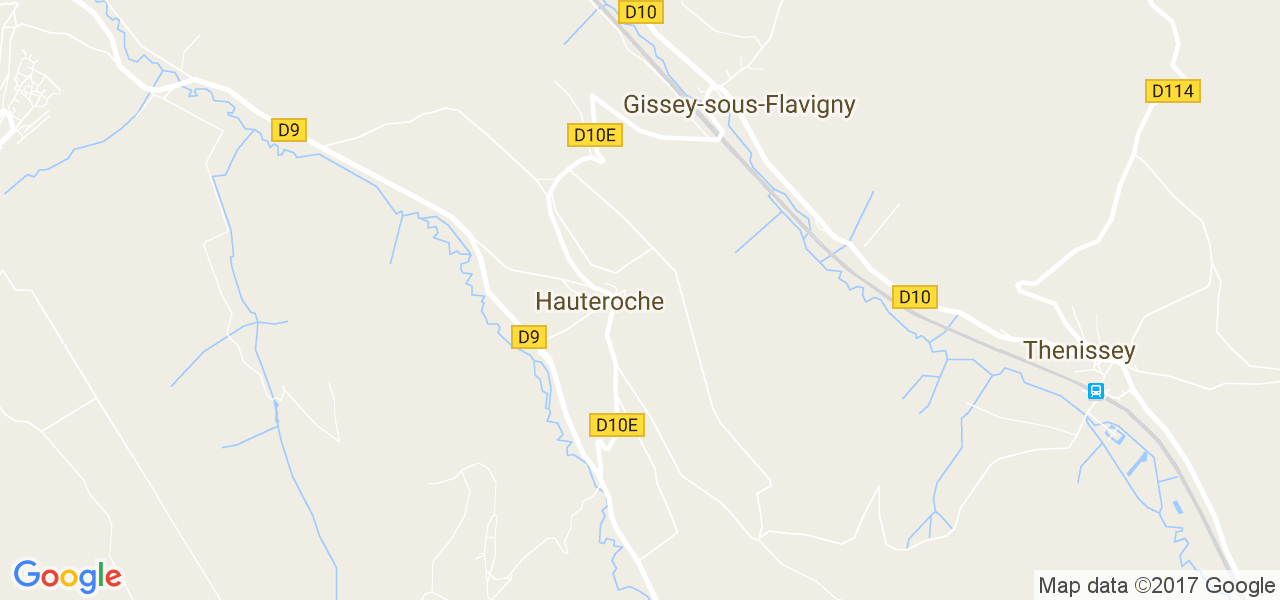 map de la ville de Hauteroche