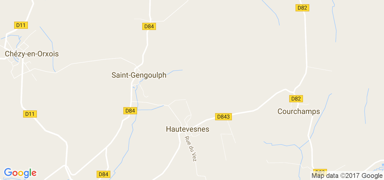 map de la ville de Hautevesnes