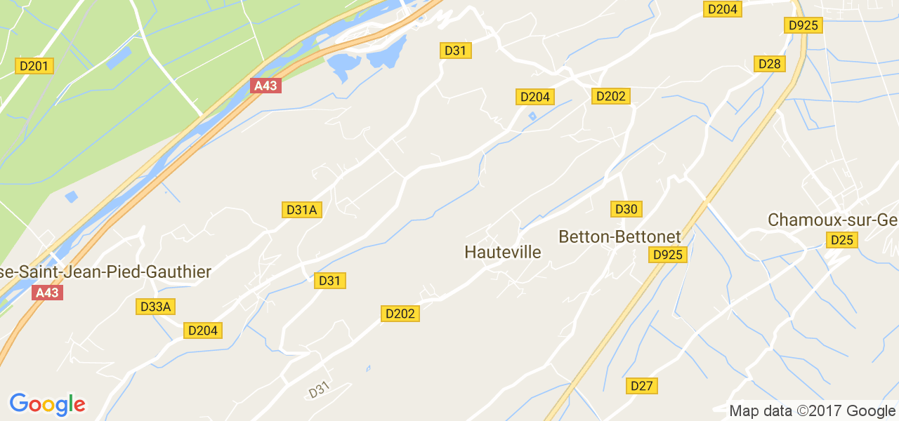 map de la ville de Hauteville