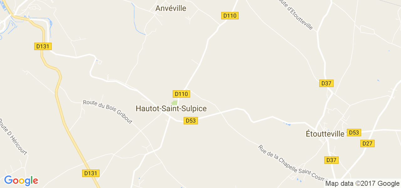 map de la ville de Hautot-Saint-Sulpice