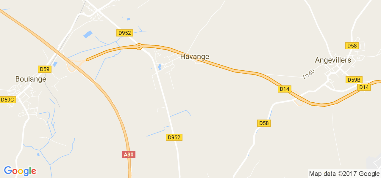 map de la ville de Havange