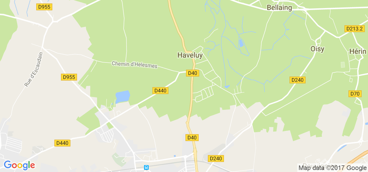 map de la ville de Haveluy