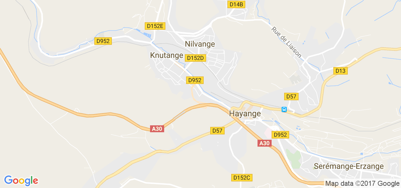 map de la ville de Hayange