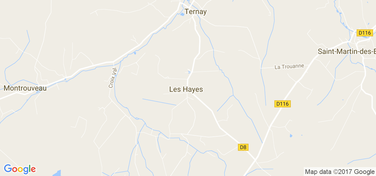 map de la ville de Hayes