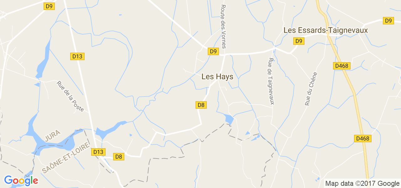 map de la ville de Hays