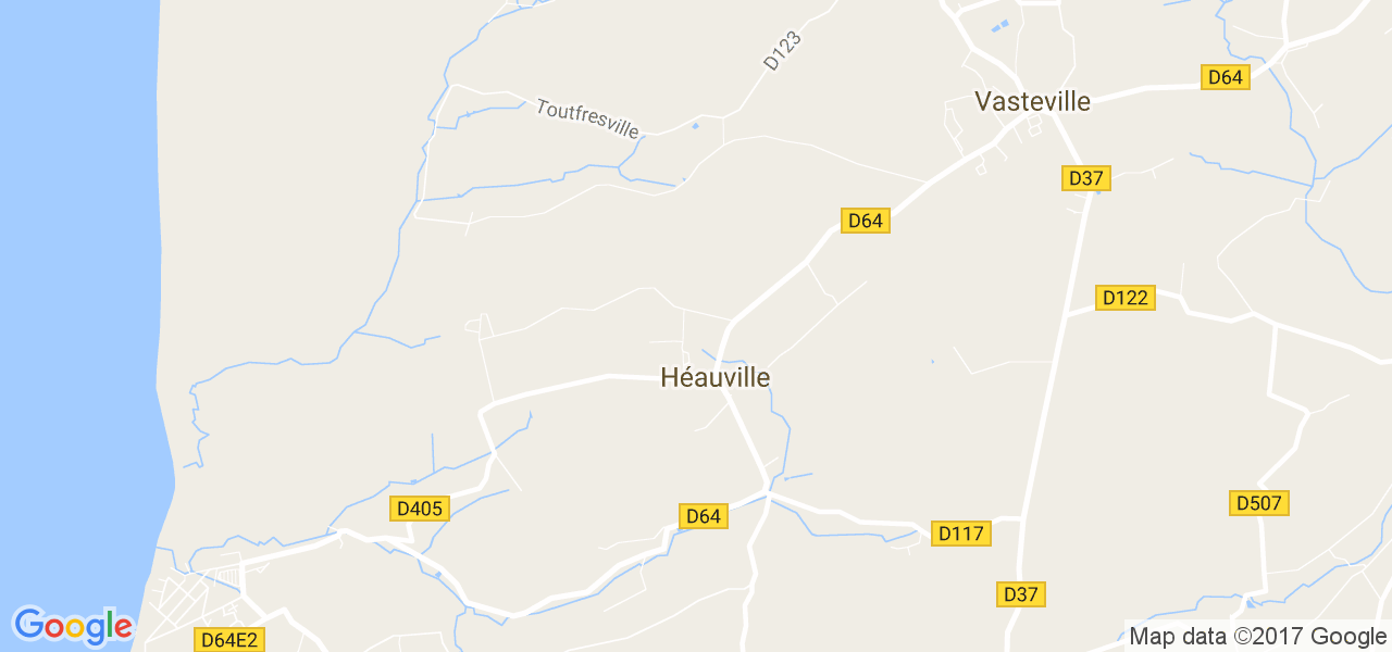 map de la ville de Héauville