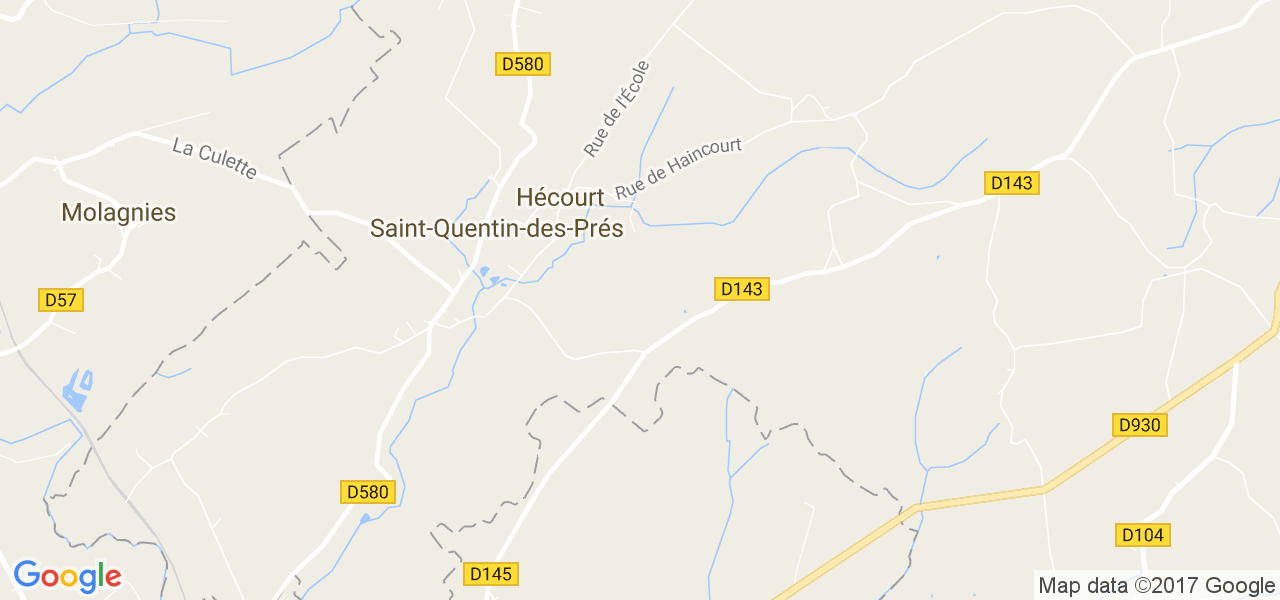 map de la ville de Hécourt