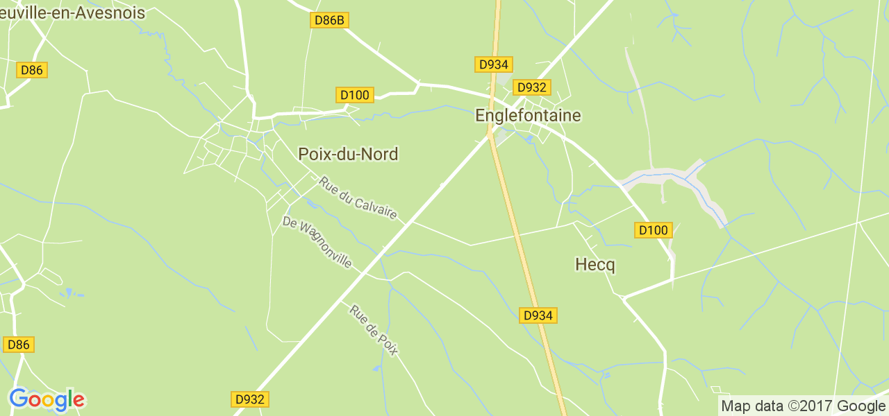 map de la ville de Hecq