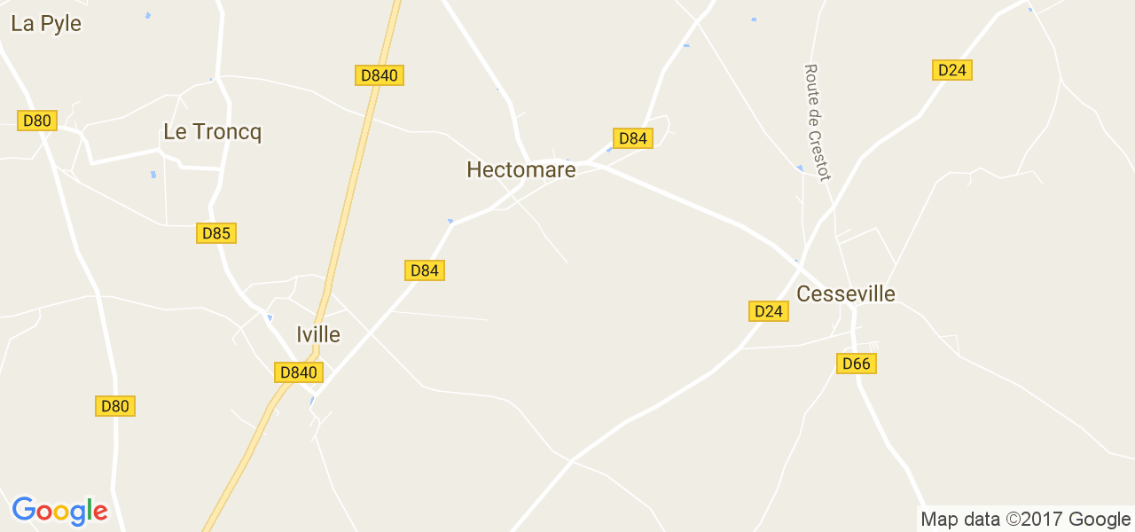 map de la ville de Hectomare