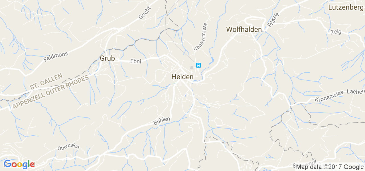 map de la ville de Heiden