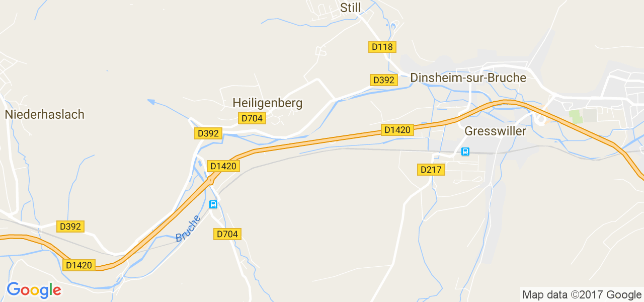 map de la ville de Heiligenberg