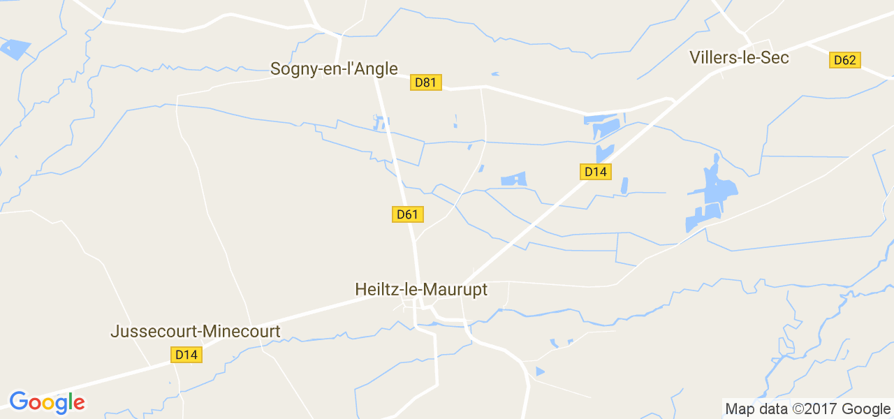 map de la ville de Heiltz-le-Maurupt