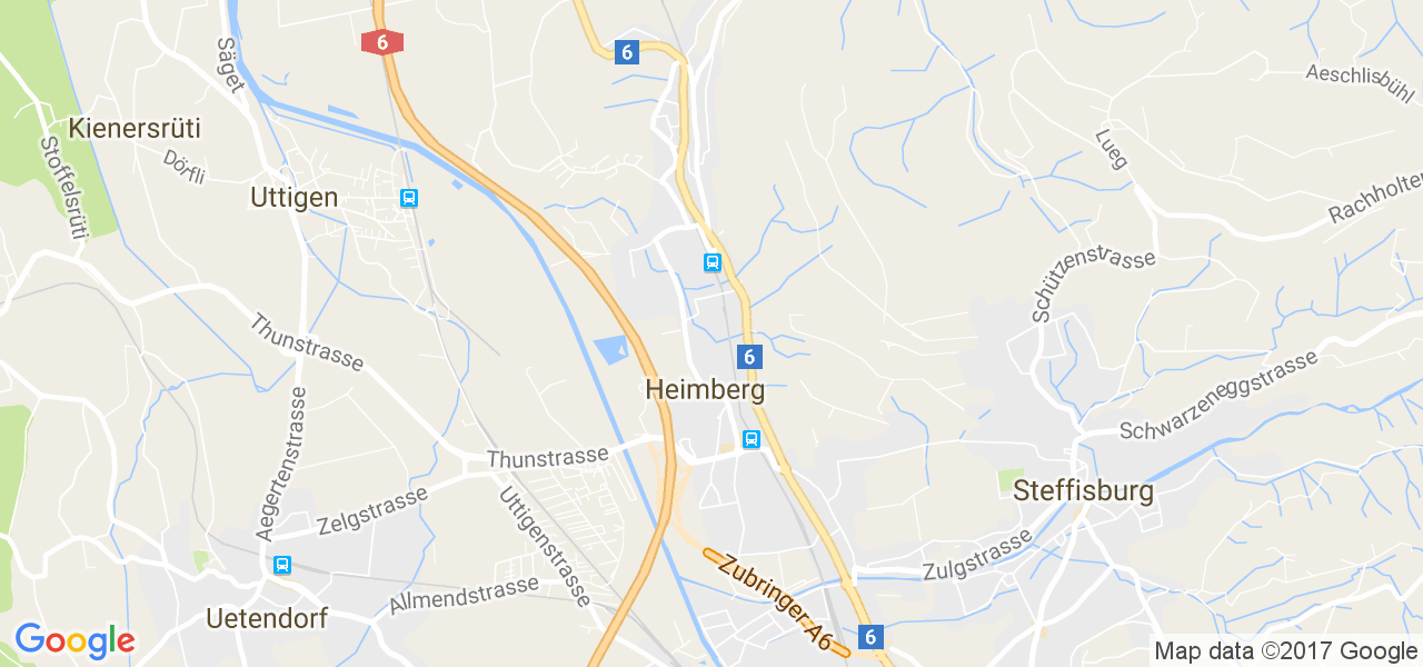 map de la ville de Heimberg