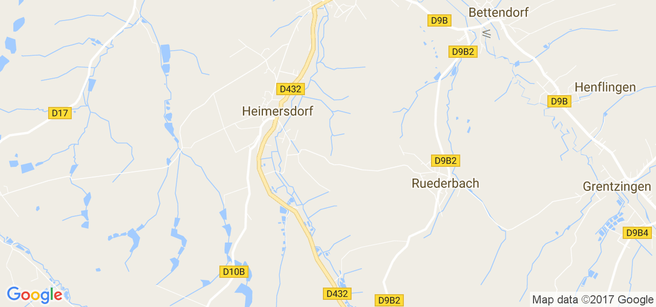 map de la ville de Heimersdorf