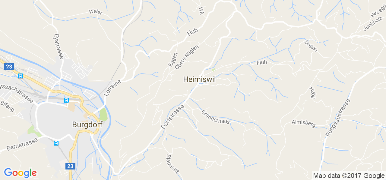 map de la ville de Heimiswil