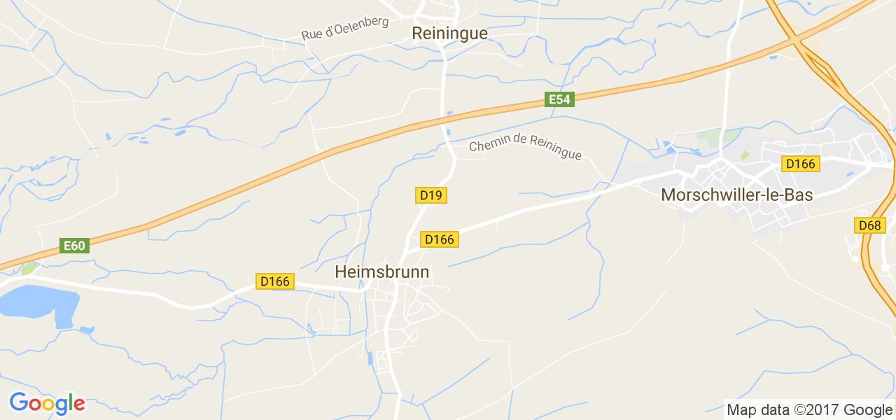 map de la ville de Heimsbrunn