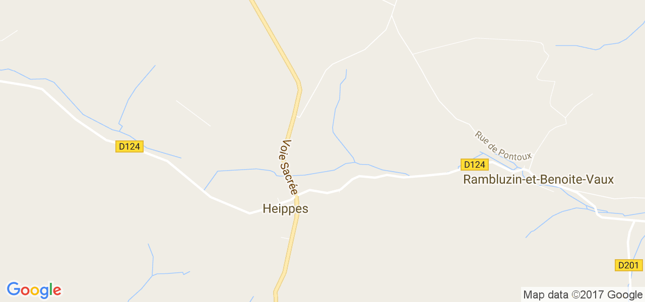 map de la ville de Heippes