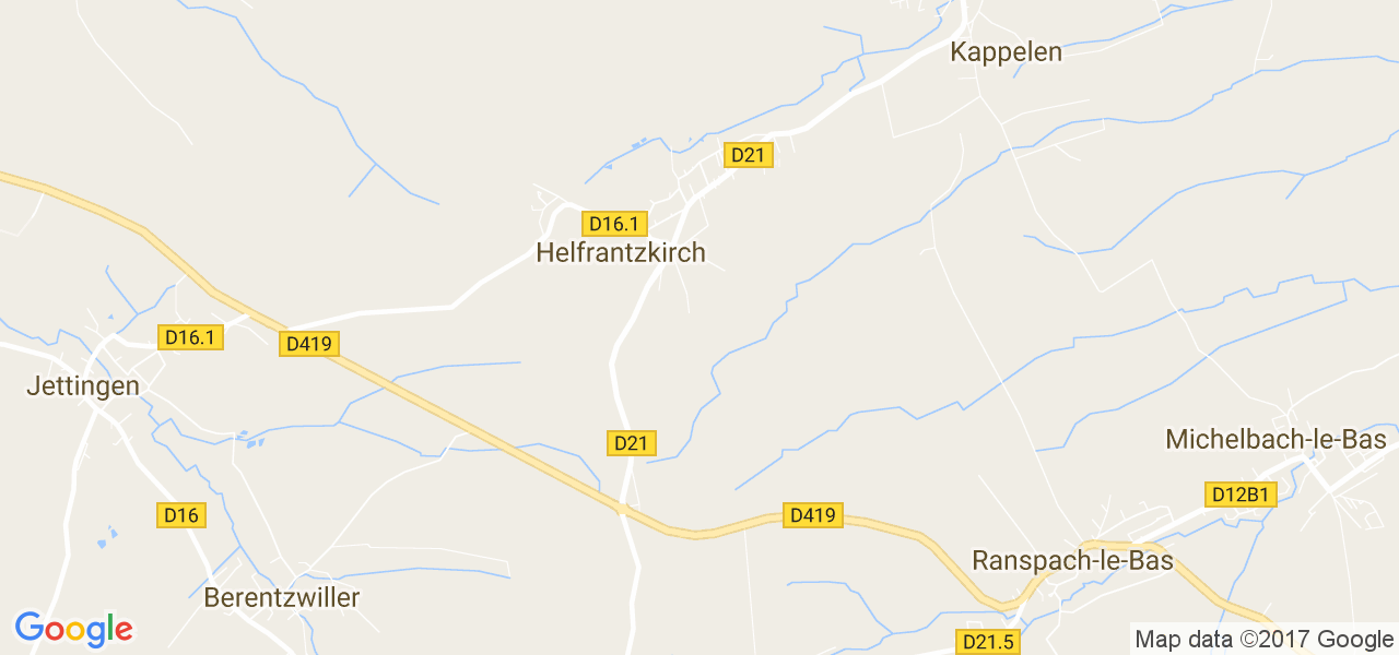 map de la ville de Helfrantzkirch