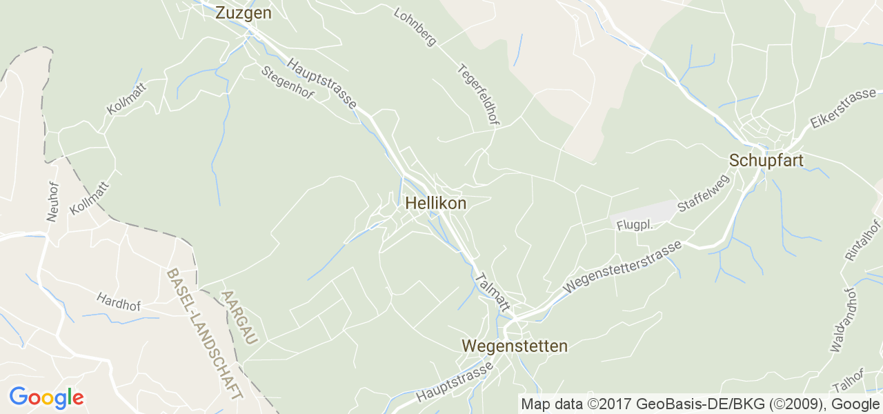 map de la ville de Hellikon