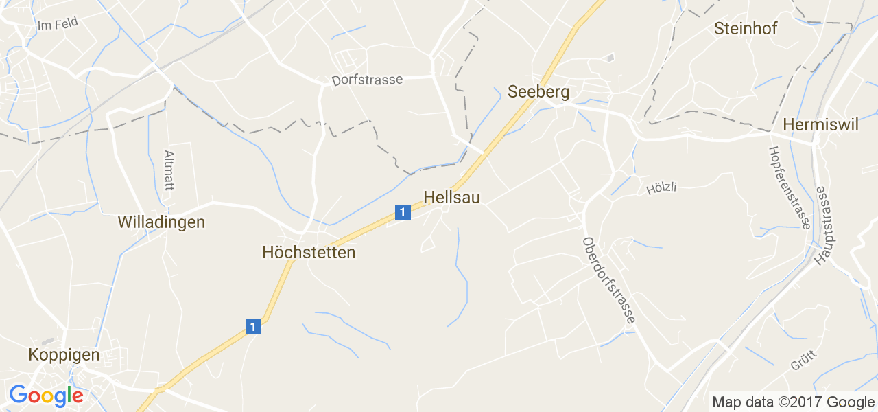 map de la ville de Hellsau