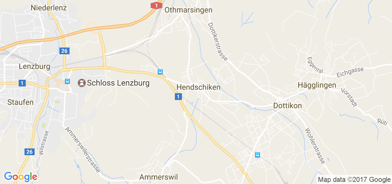 map de la ville de Hendschiken