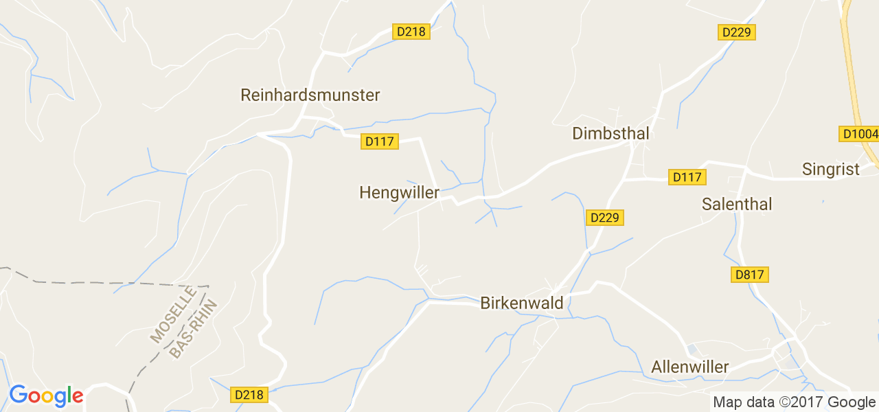 map de la ville de Hengwiller