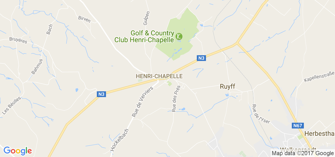 map de la ville de Henri-Chapelle