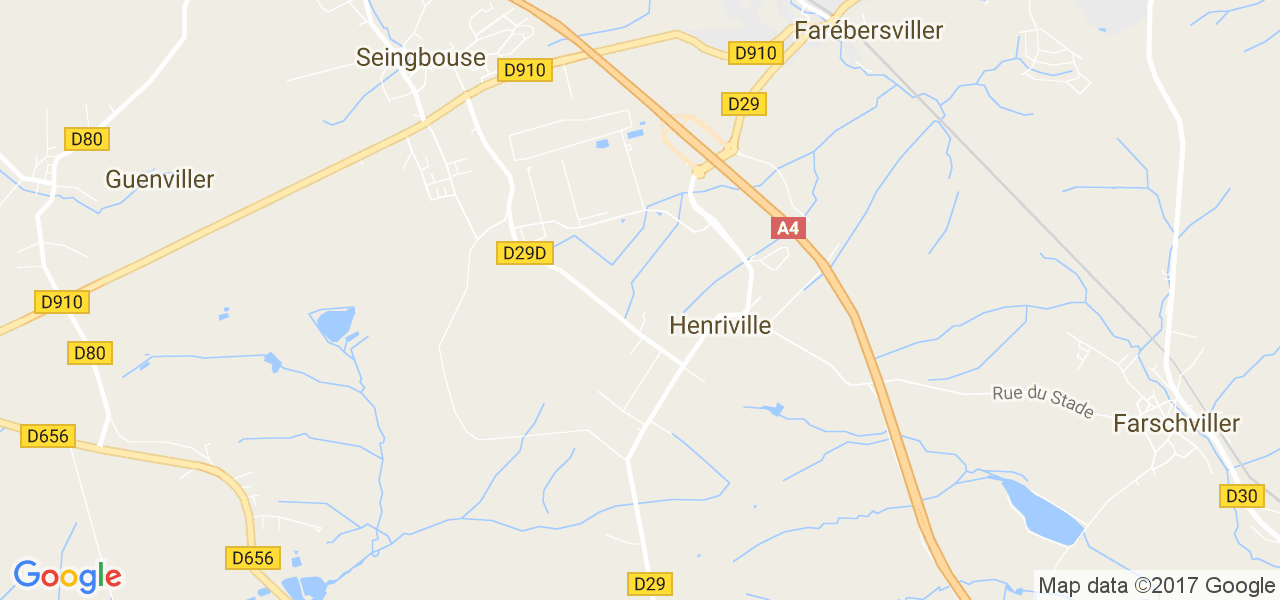 map de la ville de Henriville