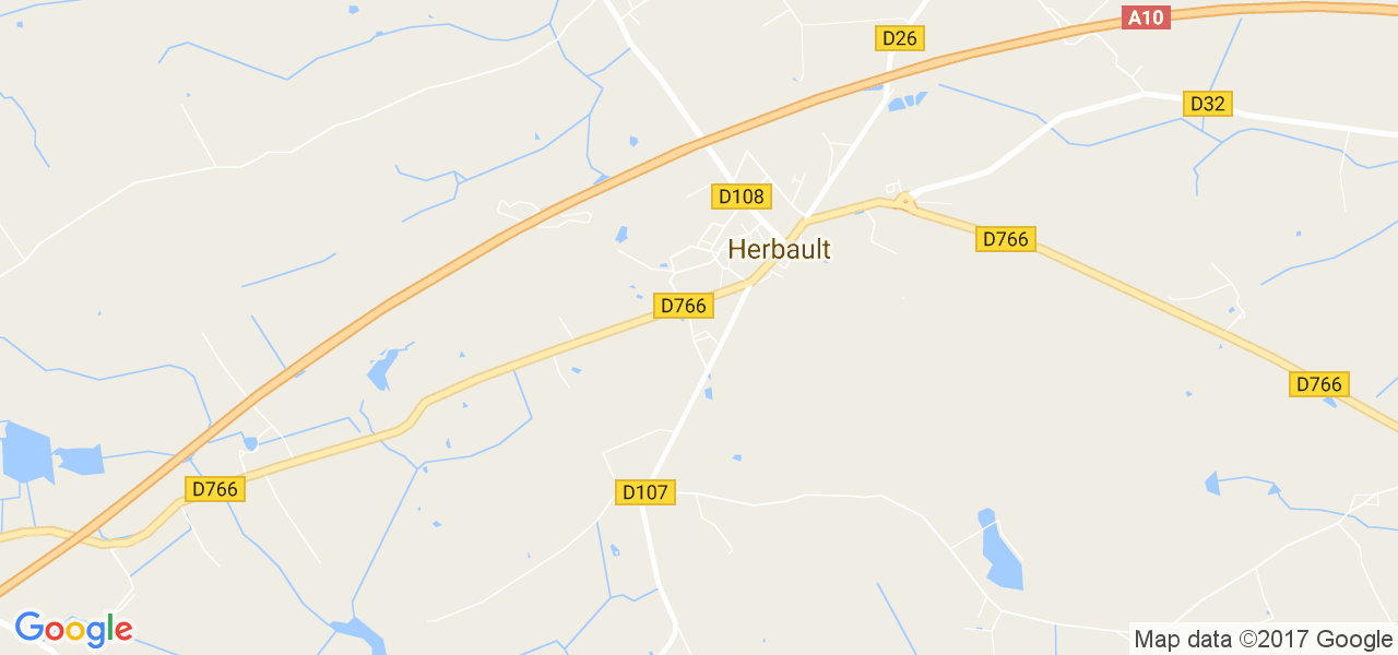 map de la ville de Herbault