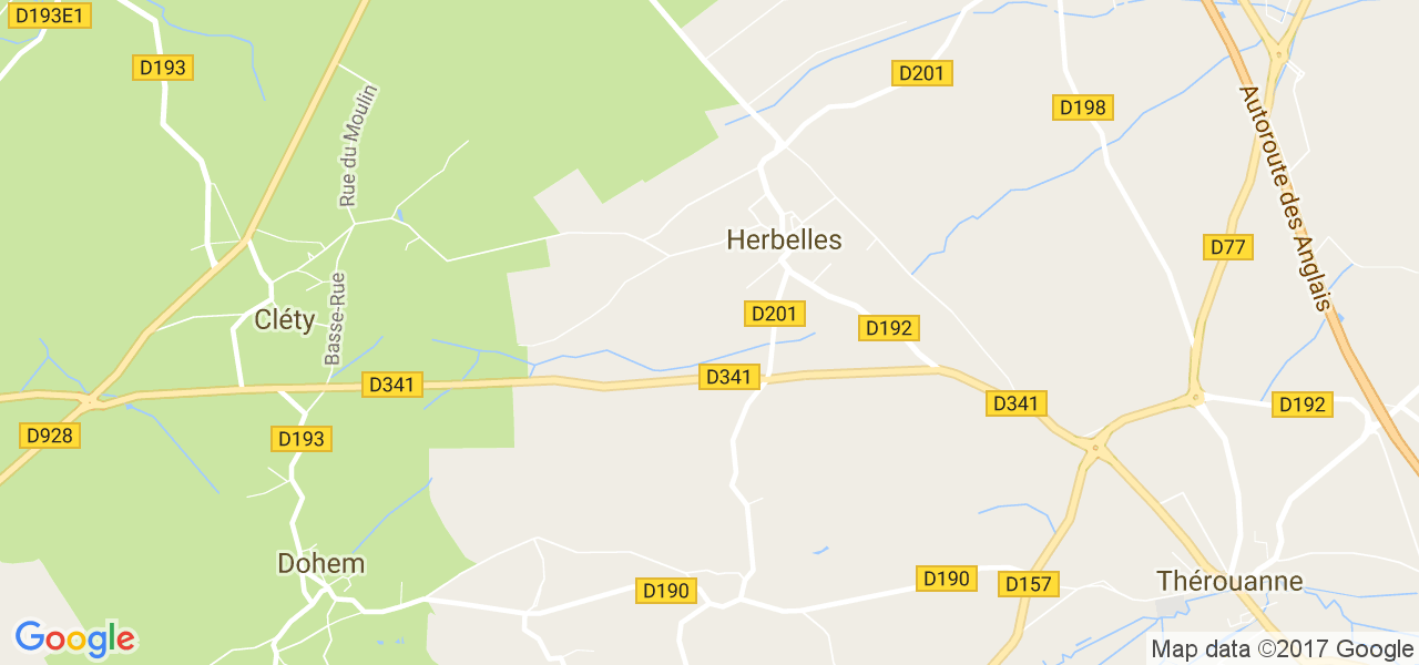 map de la ville de Herbelles