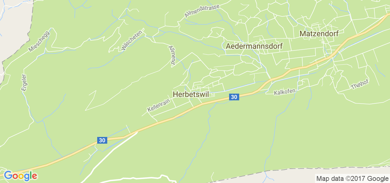 map de la ville de Herbetswil