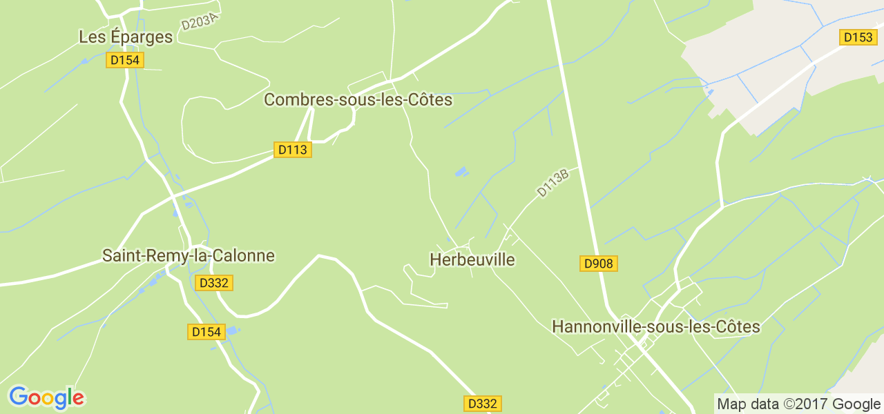 map de la ville de Herbeuville