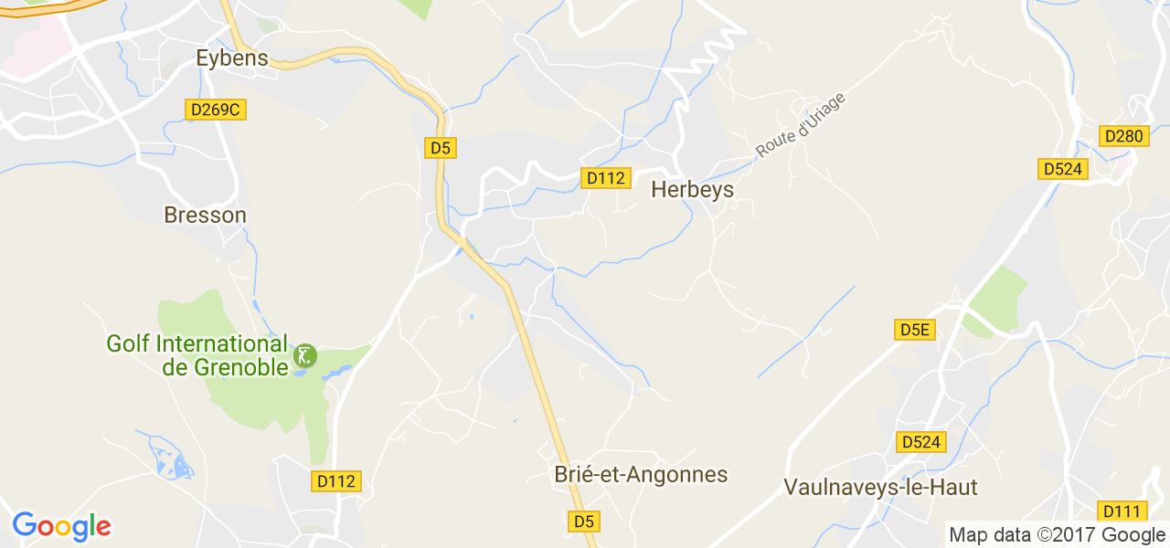 map de la ville de Herbeys