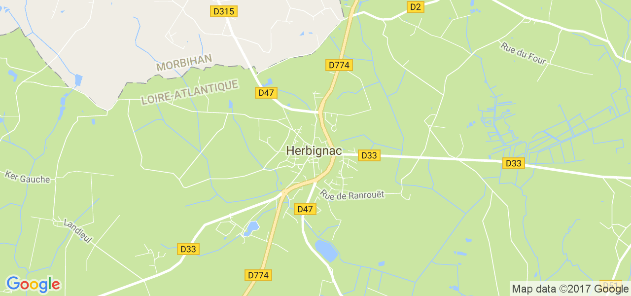 map de la ville de Herbignac