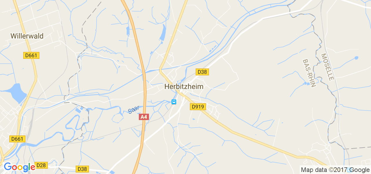 map de la ville de Herbitzheim