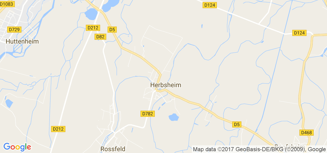 map de la ville de Herbsheim