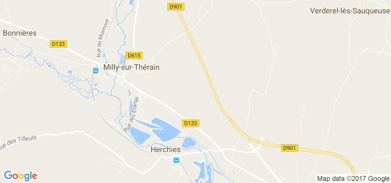 map de la ville de Herchies