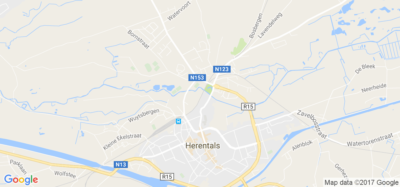 map de la ville de Herentals